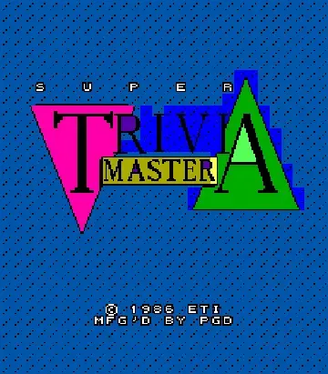 Super Trivia Master-MAME 2003